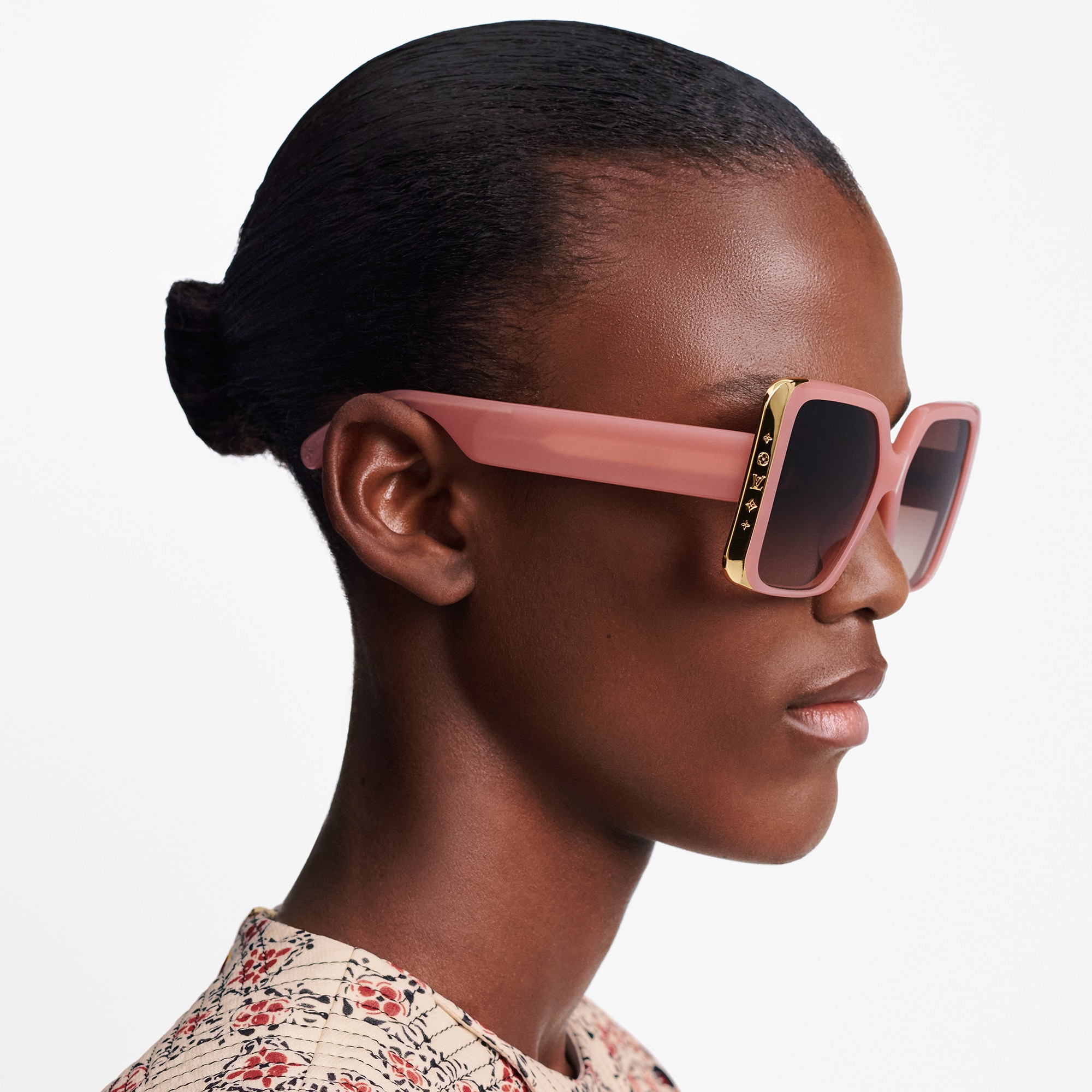 Lv rose discount square sunglasses